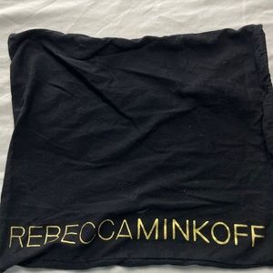 Rebecca Minkoff Dust Cover black gold drawstring